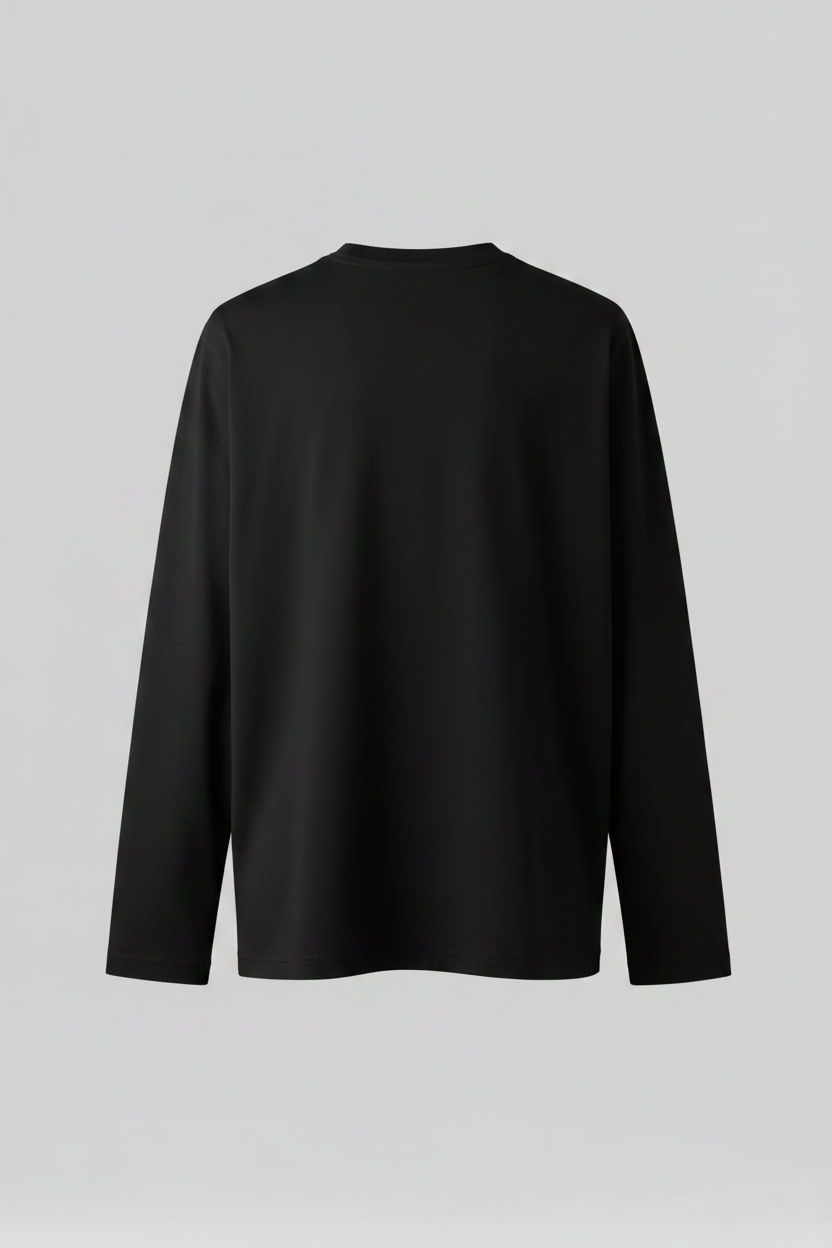 Siyah Long Sleeve - Arka