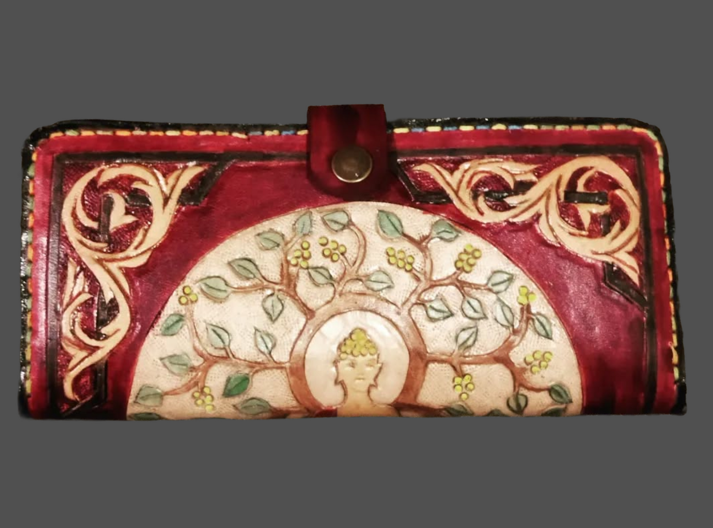 Mare Nostrum - Δερμάτινο Πορτοφόλι με Χειροποίητο Σχέδιο Craft