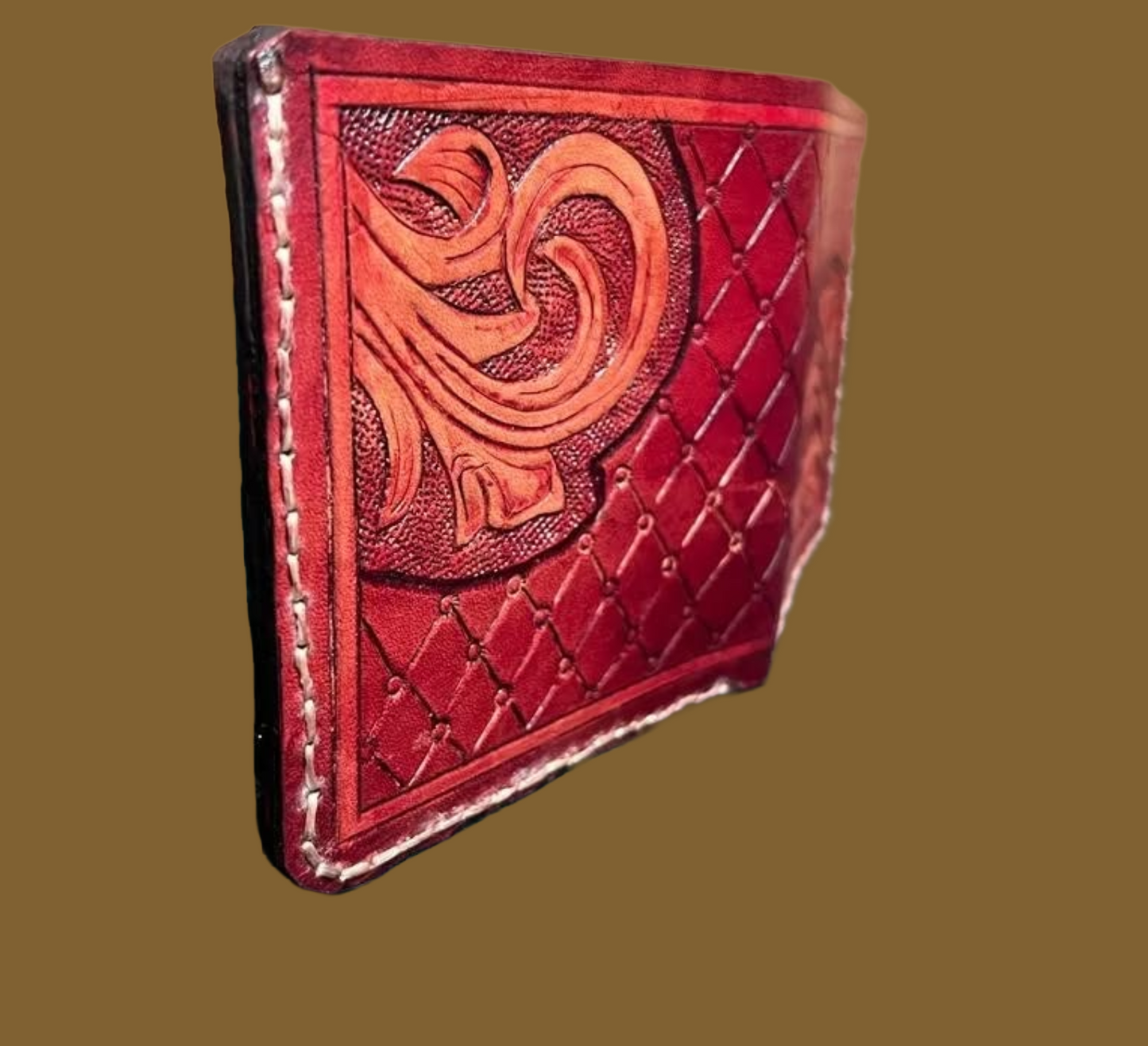 Mare Nostrum - Δερμάτινο Πορτοφόλι με Χειροποίητο Σχέδιο Craft