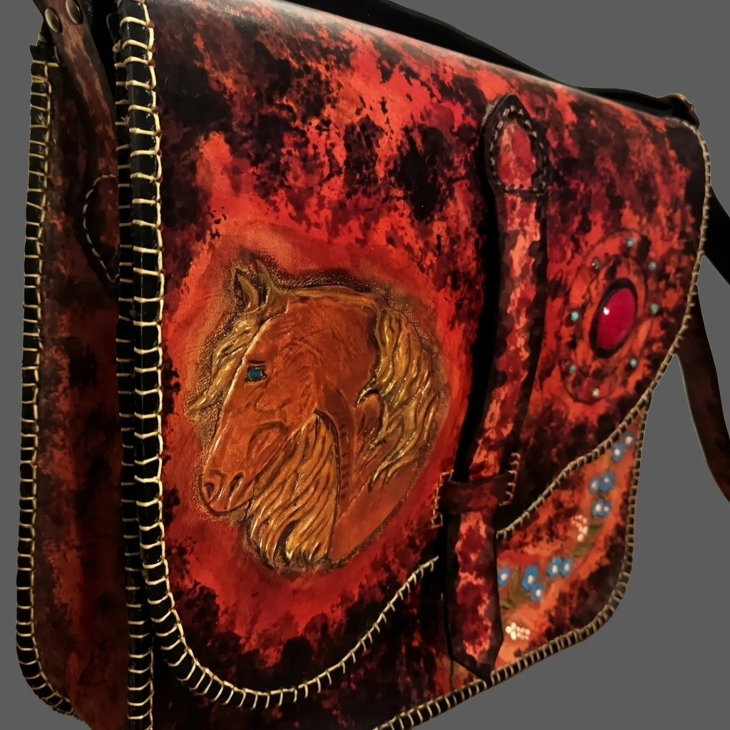 Mare Nostrum - Δερμάτινη Τσάντα με Εσωτερική Τσέπη - Unisex