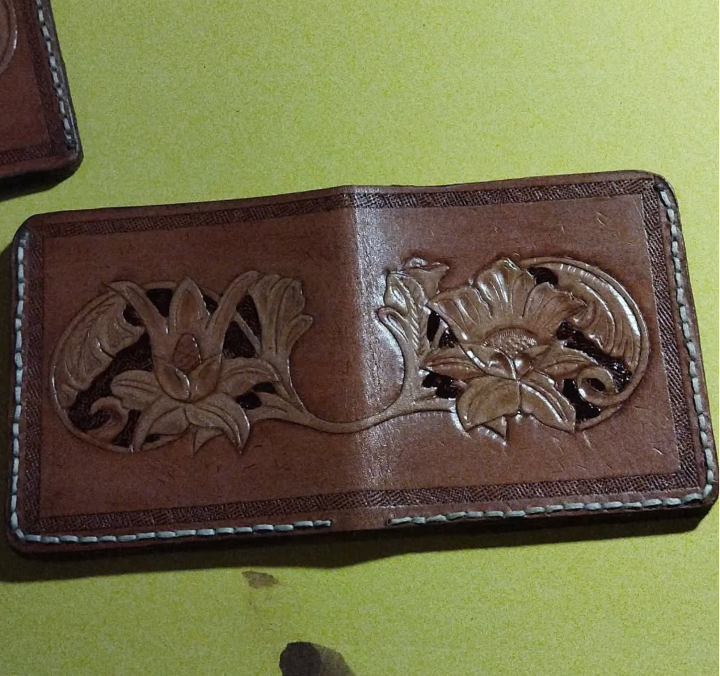 Mare Nostrum - Δερμάτινο Πορτοφόλι με Χειροποίητο Σχέδιο Craft