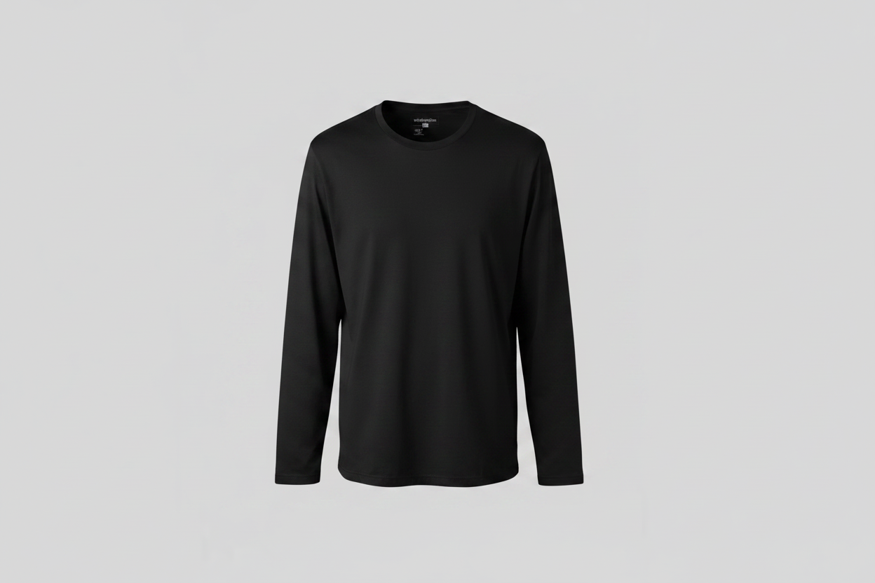 MADEY Smart Fabric Long Sleeve T-Shirt - Black
