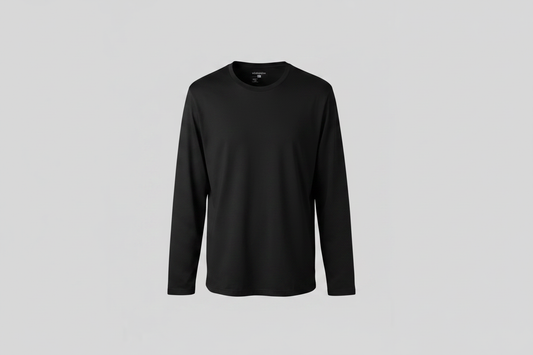 MADEY Smart Fabric Long Sleeve T-Shirt - Black